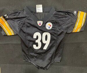 Vintage Reebok NFL Pittsburgh Steelers Willie Parker Jersey Onesie Baby 18M
